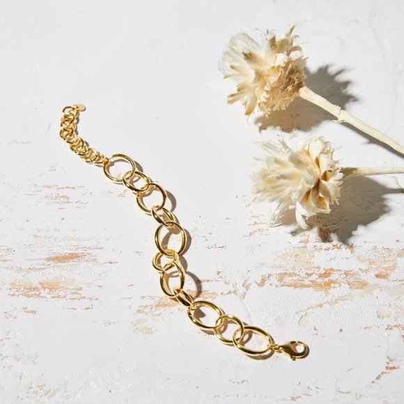 BAYOU WITH LOVE Oval Chain Bracelet NWOT - Picture 3 of 7